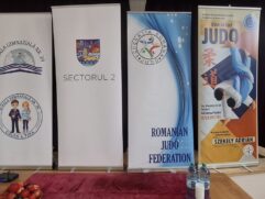 Bannerele Federatiei Romane de Judo, Sectorului 2 si Scolii Gimnaziale nr. 39